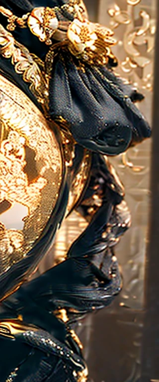 (Gold leaf art:1.5)，((masterpiece, highest quality, Highest image quality, High resolution)), ((Extremely detailed CG unified 8k wallpaper)), a black and gold painting of a moon goddess with lotus flowers, (intricate classic art, Monochrome, black and gold only, Gold folding screen, folding screen painting:1.8), gracefully upon a lotus, thailand art, moon goddess, wood block print, a stunning portrait of a goddess, with lotus flowers, goddess art, goddess of love and peace, contented female bodhisattva, dmt goddess, sacred feminine, goddess of the hunt and the moon, (Gold Leaf Art:1.5),