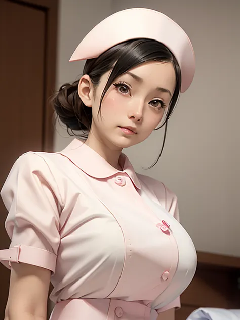 (Chiaki), 20th generation women,1 girl,(Wearing white nurse clothes:1.2),(Raw photo, highest quality), (realistic, photo-realist...