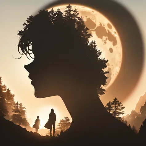 [sun:moon:20] = [sun:moon:1],
(double exposure silhouette:1.4),
hyperrealistic, extremely detailed 8k cg,
extremely detailed bac...