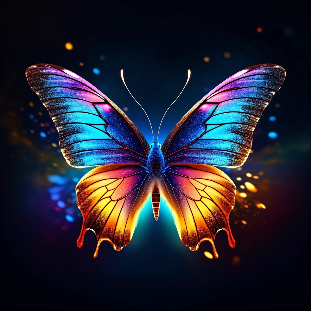 虹色の蝶々　Pixart-α