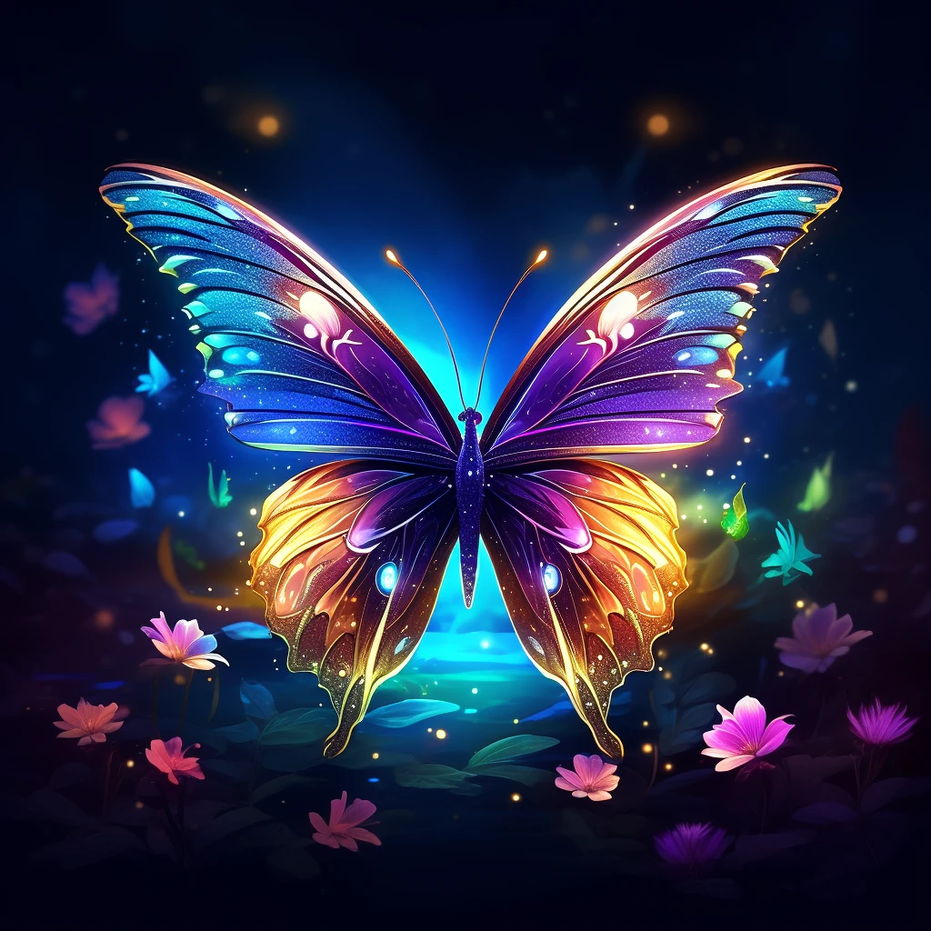 虹色の蝶々　Pixart-α