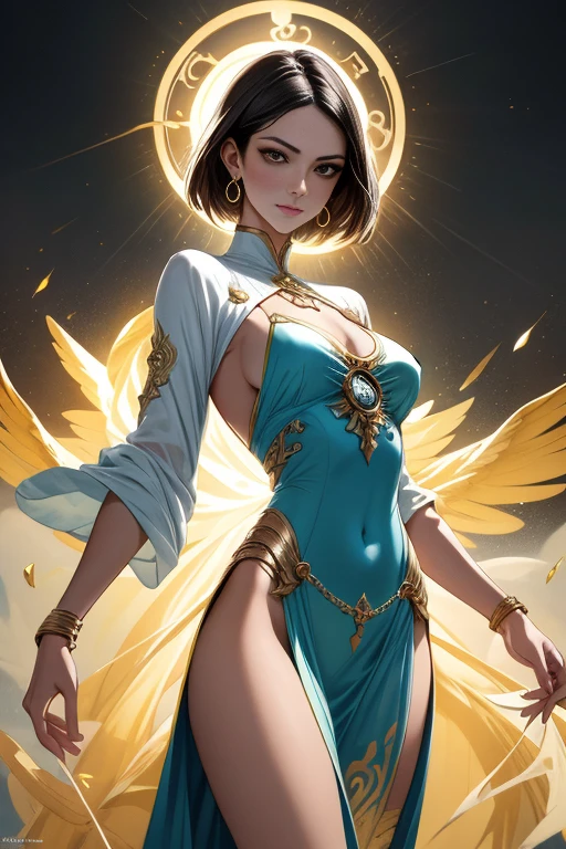 maiden goddess, gorgeous, Golden dress, radiance, temple background,Kara Pol Tom Bagshaw art station,, Moon Goddess, full body figure, laughing, detailed face, (: 1.4), (Golden dress: 1.3), golden decoration, temple background,A close look at beautiful Asian girls., Body in dynamic motion,, DIGITALART, Chapoteo, full bodyesbian,Sakimi&#39;s art,Oriental mandala tattoo, fractal background, the payment, Gold and bronze spirits,Antique floating clock, old clamp, Chapoteo,seductive pose, toned body,full bodyesbian,beautiful asian white girl, pleasant, sexy, listen, With bare legs, cleaning, Permanent, Hanfu, wet, Of course, realist, higher detail, dragon pattern, phoenix, sacred, sacred, golden mountains, Heaven Palace, countless palaces, cloud, Golden light, Golden lotto, (Heaven and earth wind bath.),  full bodyesbian,Sakimi&#39;s art,slight smile,Sweatshirt,seductive pose, Transparent clothing, slight smile,Estilo Jean-Baptiste Monge, glow, beautiful , Chapoteo, glow , cute and adorable, watermark, , edge lighting, a light, very , magic, surrealist, Fancy, DIGITALART, , Oh!, Alt Germ y James Jean,Antique floating clock, old clamp, Chapoteo,Antique floating clock,Kara Pol Tom Bagshaw art station,, perfect masterpiece,premium,Perfect illustration,8k, Upper body lens,Front portrait,delicate face,observe the audience, beautiful girl,Transparent magic eyes,cana,Red background, DIGITALART,Plane illustration,Colorful illustration,Minimalist style,Anime cartoon style,Kara Pol Tom Bagshaw art station, ,maiden goddess,  radiance, Pens and fluid inks.,full female body, Close up view of a beautiful Caucasian girl, Body in dynamic motion,fluids, 3D fractals, granular