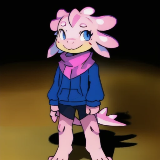 (masterpiece, best quality:1.2), solo, 1boy, full body (anthro axolotl: 1.25)

