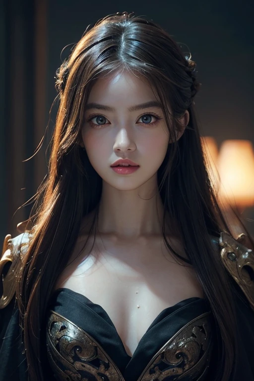 Rough Craft&#39;S Worldから来た女性のエイリアン, highly detailed artistic photography, midnight aura, night sky, Detailed gorgeous face, dream-like, Shine, with backlight, Glamour, Sparkling, (very detailed face and eyes:1.2), (High resolutionの光る赤い目:1.4), perfect anatomy, (A beautiful, toned body:1.5), (moisturized skin:1.2), no makeup, (bear:1.1),(thick eyebrows:1.2), long canines. Smooth, extRa High resolution, 8K, unreal engine 5, Ultra-sharp focus, Art by Alberto Seveso, germ of art, Barbaric, SF, Complex芸術作品の傑作, evil, Matte Movie Poster with Image, golden ratio, Trending on CGsociety, Complex, wonderful, ArtStation Trends, author: germ of art, H. R. Giger and Beksinski, very detailed, Rough Craft&#39;S World,  cthulhu, vibration, Draw a movie character, Ultra high quality model, cinematic quality, Detail up, (Complex details:1.2), High resolution, High resolution, draw faithfully, (thick eyebrows:1.2), (Big scarlet eyes:1.3)