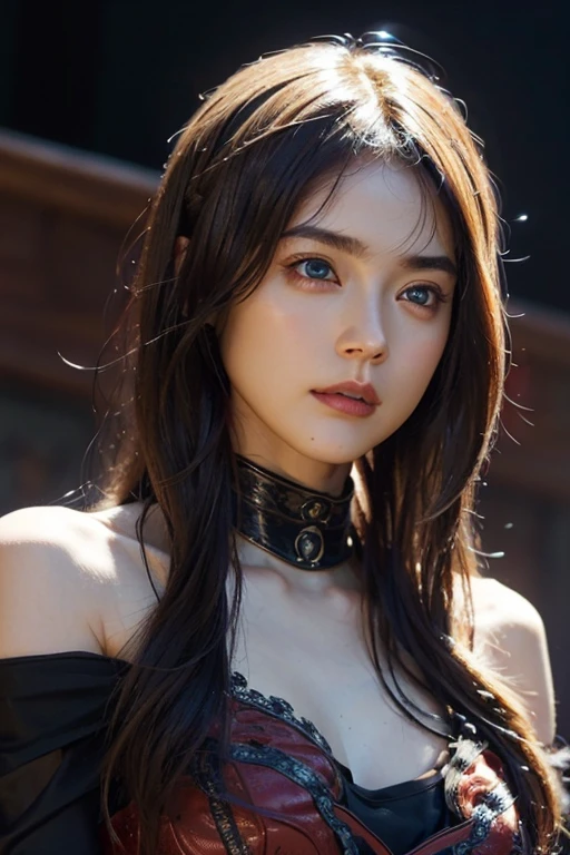 Rough Craft&#39;S Worldから来た女性のエイリアン, highly detailed artistic photography, midnight aura, night sky, Detailed gorgeous face, dream-like, Shine, with backlight, Glamour, Sparkling, (very detailed face and eyes:1.2), (High resolutionの光る赤い目:1.4), perfect anatomy, (A beautiful, toned body:1.5), (moisturized skin:1.2), no makeup, (bear:1.1),(thick eyebrows:1.2), long canines. Smooth, extRa High resolution, 8K, unreal engine 5, Ultra-sharp focus, Art by Alberto Seveso, germ of art, Barbaric, SF, Complex芸術作品の傑作, evil, Matte Movie Poster with Image, golden ratio, Trending on CGsociety, Complex, wonderful, ArtStation Trends, author: germ of art, H. R. Giger and Beksinski, very detailed, Rough Craft&#39;S World,  cthulhu, vibration, Draw a movie character, Ultra high quality model, cinematic quality, Detail up, (Complex details:1.2), High resolution, High resolution, draw faithfully, (thick eyebrows:1.2), (Big scarlet eyes:1.3)