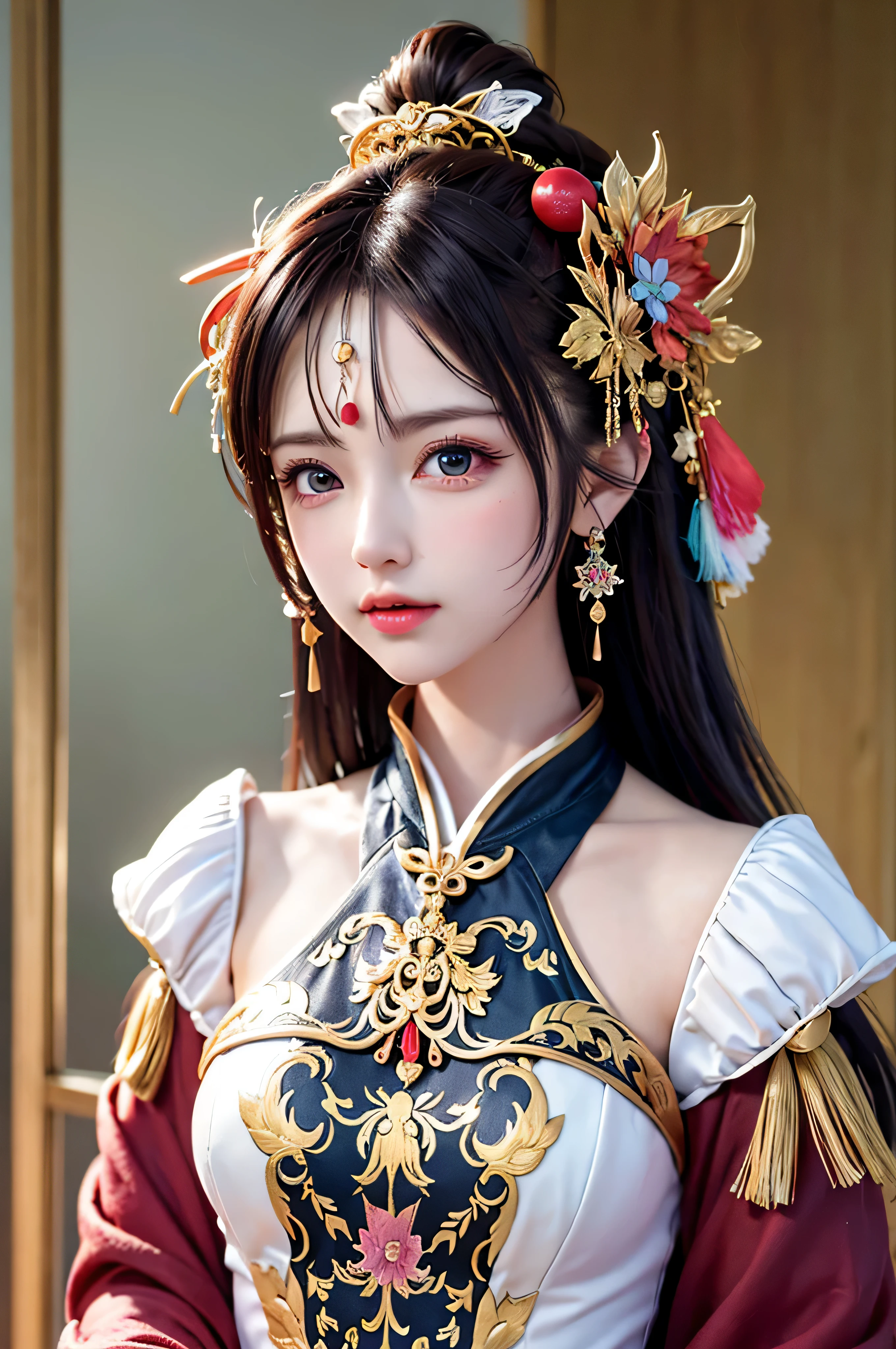 (8k, RAW photo:1.2),best quality, ultra high res,dramatic angle,(fluttered detailed color splashs), (illustration),(((1 girl))),(long hair),(rain:0.9),(hair ornament:1.4),there is an ancient palace beside the girl,chinese clothes,(focus on), color Ink wash painting,(color splashing),colorful splashing,(((colorful))),(sketch:0.8), Masterpiece,best quality, beautifully painted,highly detailed,(denoising:0.6),[splash ink],((ink refraction)), (beautiful detailed sky),moon,highly,detaild,(masterpiece, best quality, extremely detailed CG unity 8k wallpaper,masterpiece, best quality, ultra-detailed),(Lycoris radiata),