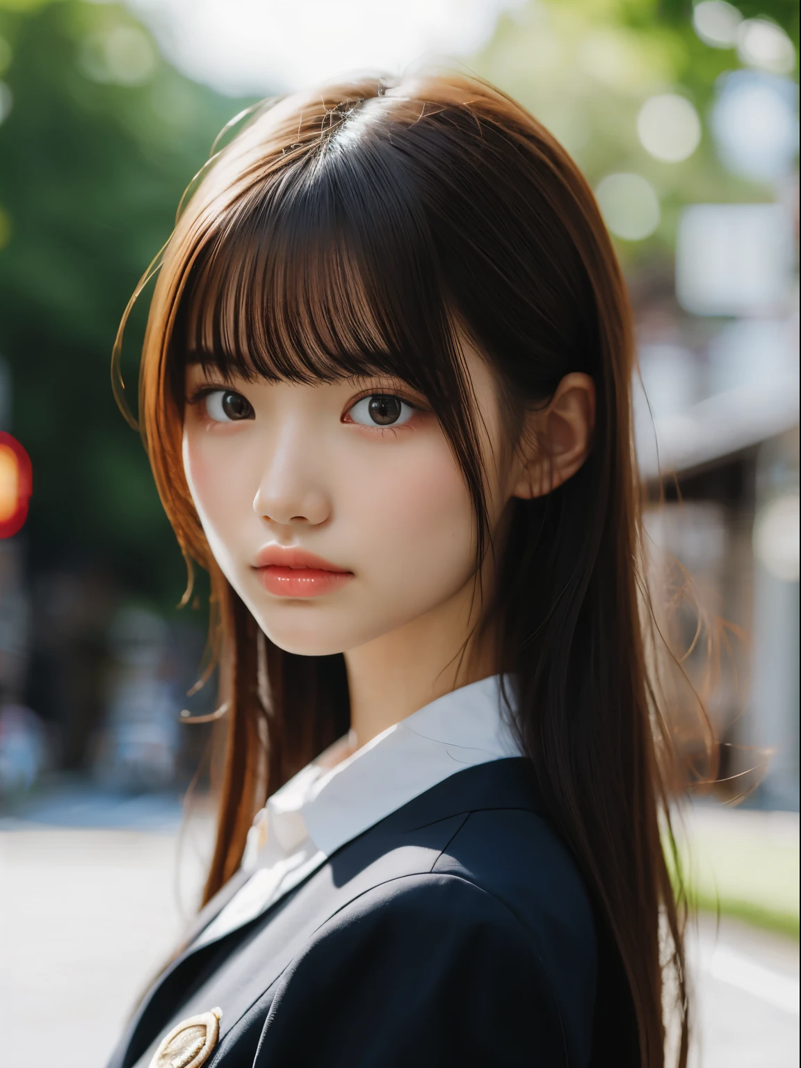 (Close up portrait of twin-tailed hair girl with slender small breasts in summer uniform:1.3)、(without background:1.3)、(tre anatomically correct:1.3)、(complete hands:1.3)、(complete fingers:1.3)、Photorealsitic、Raw photography、masutepiece、top-quality、Hi-Res、delicate and pretty、face perfect、Beautiful detailed eyes、Fair skin、Real Human Skin、pores、((thin legs))、(Dark hair)