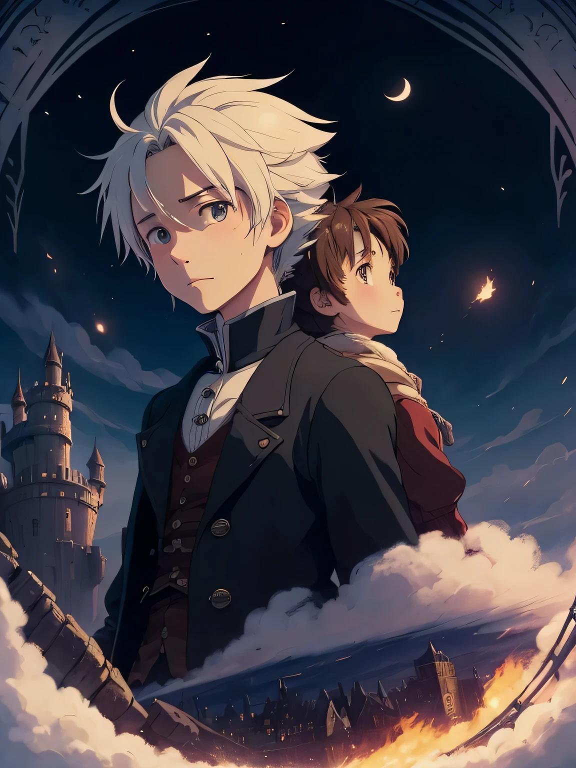 score_9, score_8_up, score_7_up, score_6_up, score_5_up, score_4_up,,  Howl, Howl's Moving Castle, 1 boy
