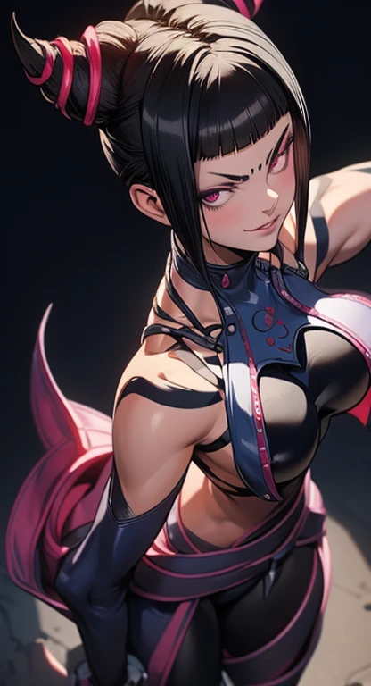 solo, masterpiece, best quality, agrias, grey sweater, black leotard, standing, looking at viewer, short hair,oculos,evil smile, evil look, chun li,luvas preta,roupa azul,yandere rosto,low lighting,coxa sarada
