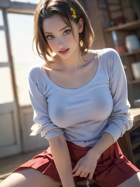 (best quality, 8k, highres, photorealistic:2.0), (solo, one girl:2.0),(photo taken using flash:1.9),(brighten up women:1.8),(ult...