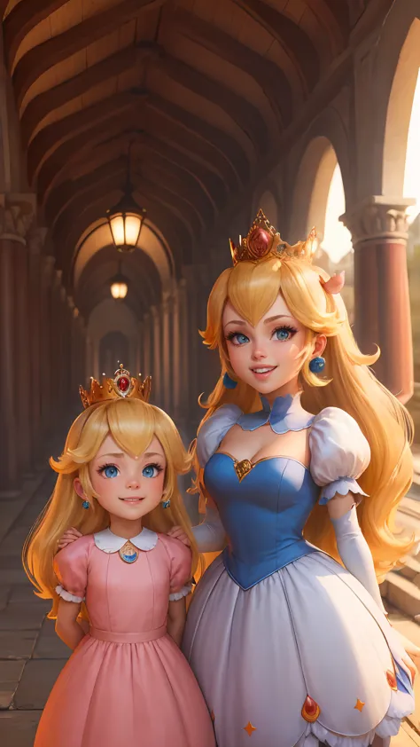 pechos grandes, linda sonrisa, Princesa Peach