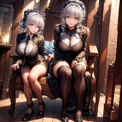 anime characters sit on thrones, huge black bell building in the back best anime 4k konacha wallpaper, trending on artstation pi...