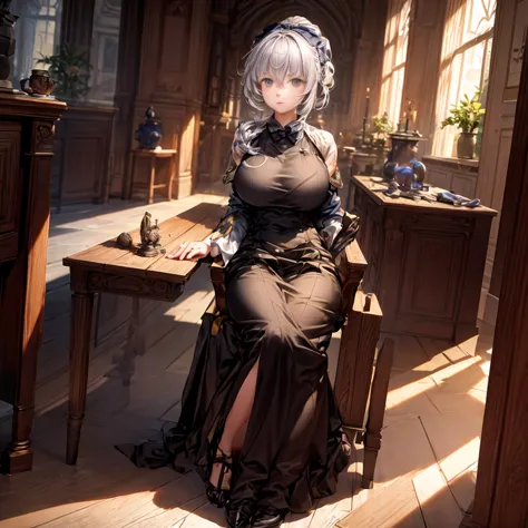 Anime characters sit on thrones, huge black bell building in the back Best anime 4k konacha wallpaper, trending on Artstation Pi...