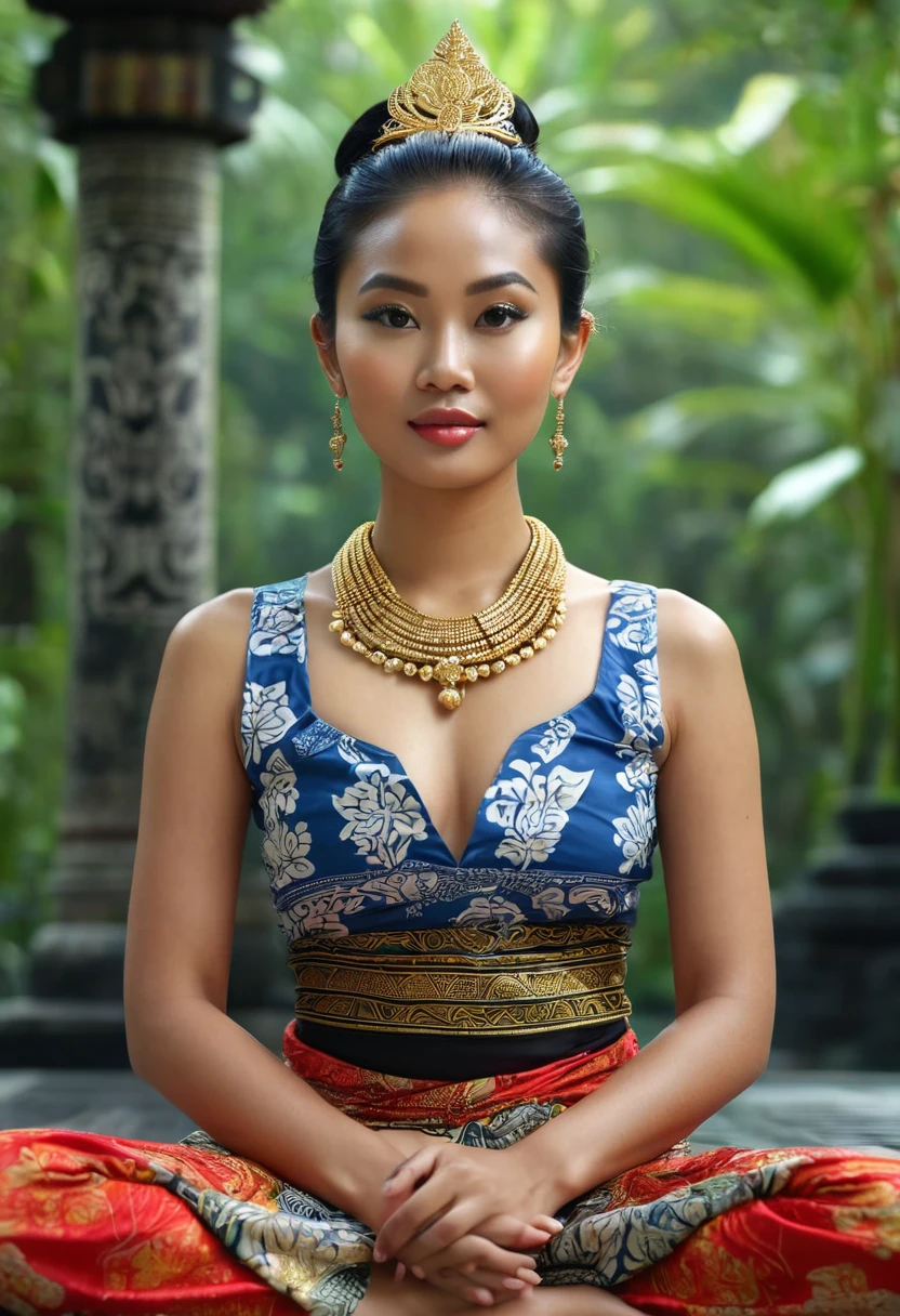 Make a super realistic photo. 25 year old Indonesian Javanese woman ...