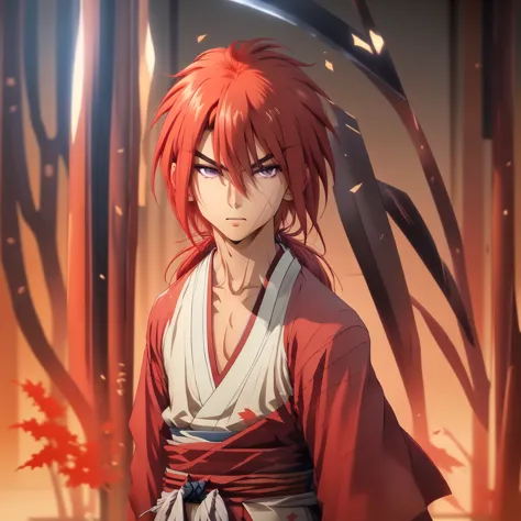 Kenshin Himura, is a fictional male character and protagonist of the Rurouni Kenshin universe created by Nobuhiro Watsuki, age 2...