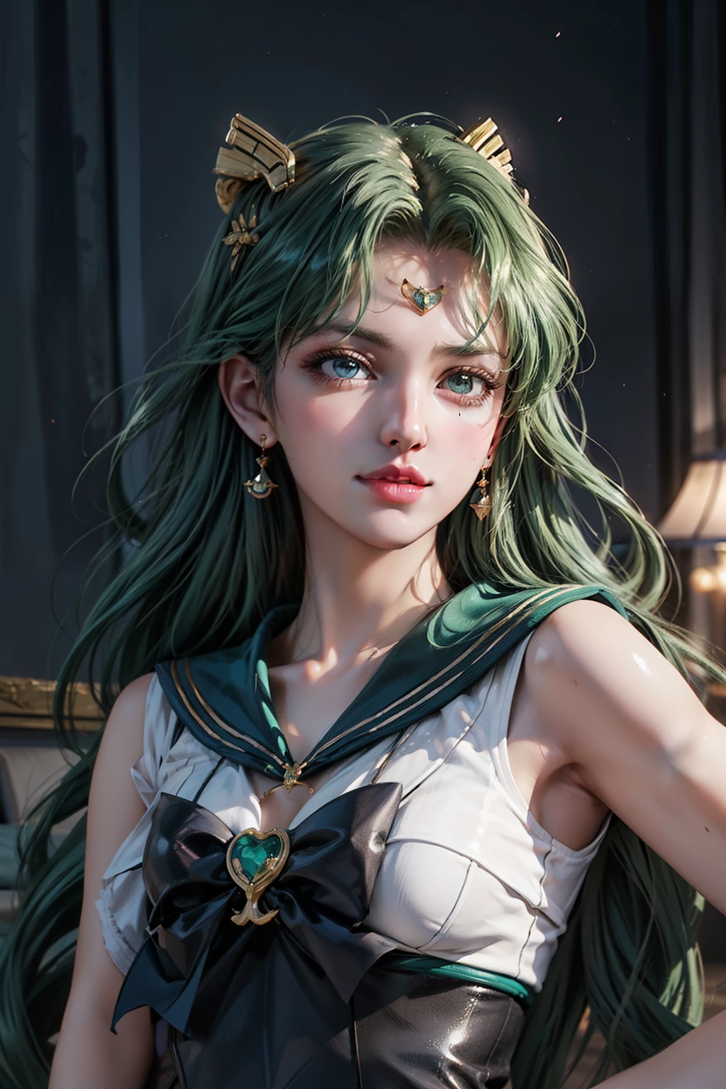 | Style artwork, beautiful girl, digital painting art, Fluid animation CG art, Gorgeous portrait and body, Very sexy, digital painting style digital art realistic digital painting art style, illustration digital painting, Style: Digital Painting. 8,000 people, Sailor Neptune 