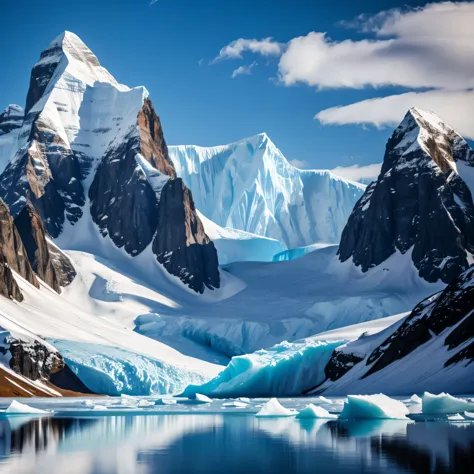 Arctic, iceberg, background
