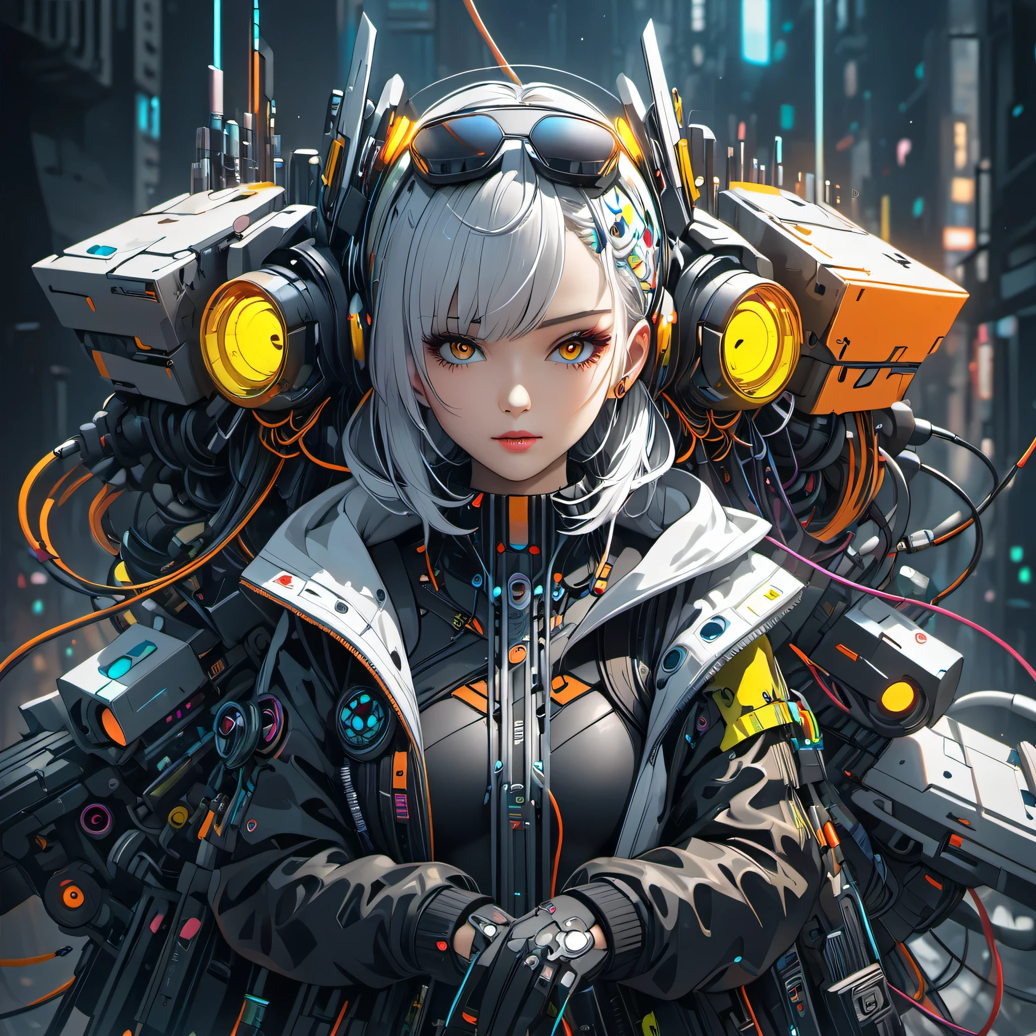 cable、fondo de pantalla de arte anime 4k, fondo de pantalla de arte anime 4k, fondo de pantalla de arte anime 8k, estilo anime 4k, Arte digital detallado 4k, Arte digital muy detallado en 4K, Increíble obra de arte en 8K, hermoso arte UHD 4K, arte digital del anime cyberpunk, rossdraws dibujos animados vibrantes