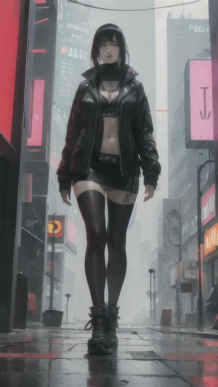 (pelzig:1.5),cyberpunk art,rosa