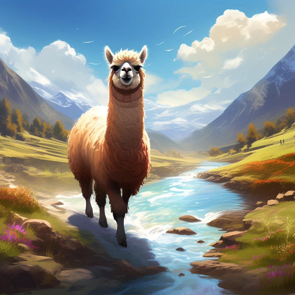 An Alpaca/一只羊驼/アルパカ一匹