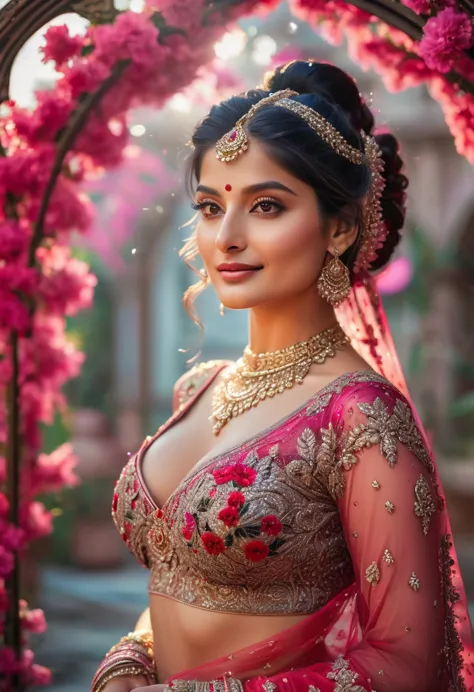 (((Stunningly Beautiful persian Princesss ))), elegant red black updo hair, Laetitia Casta, sweet smile, Beautiful bride posing ...