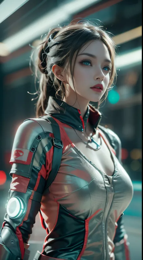 ((best quality)), ((masterpiece)), (detailed:1.4), 3D, Image of a beautiful cyberpunk woman,HDR (High Dynamic Range),Ray Tracing...
