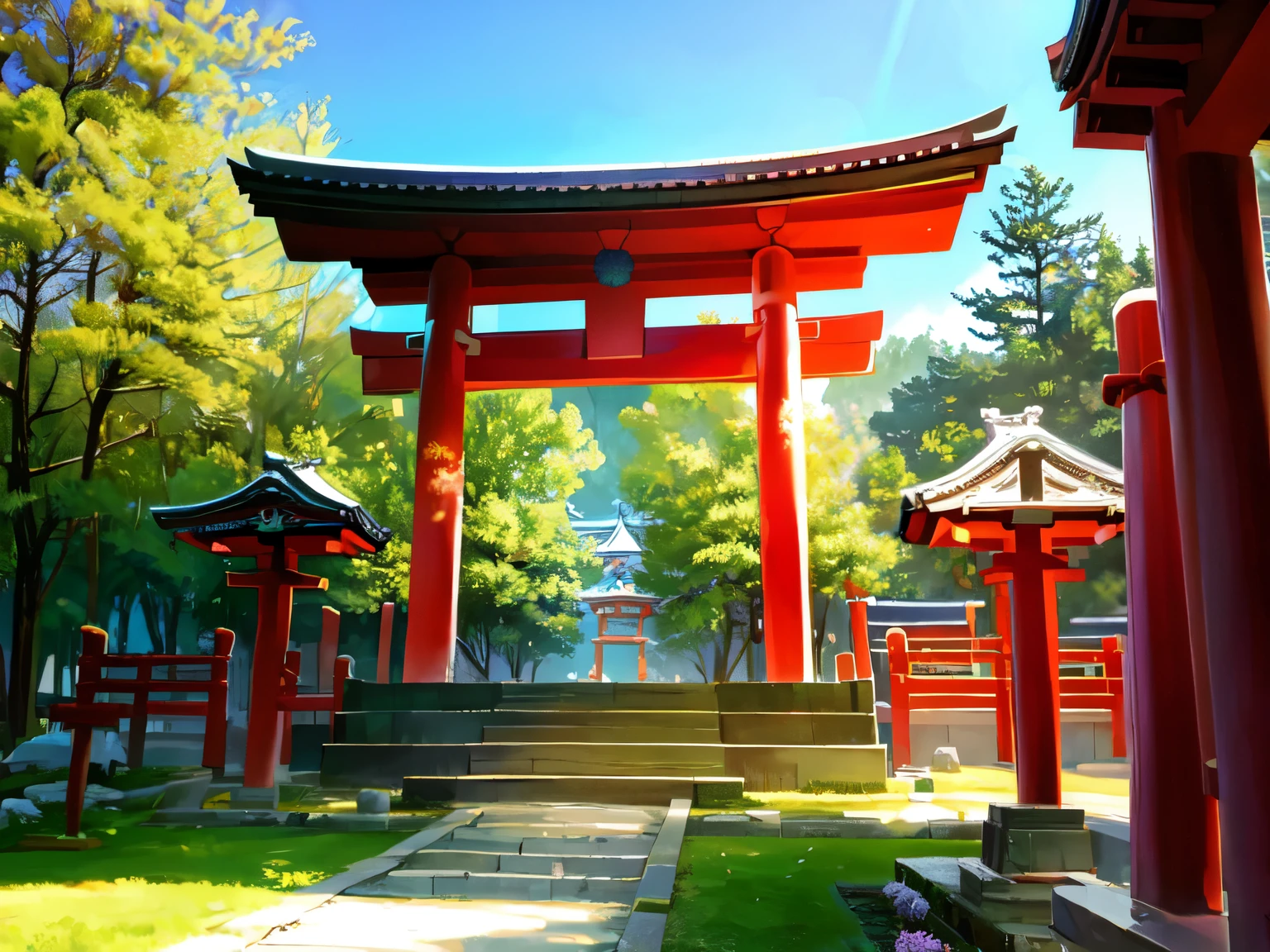 Sanctuaires japonais, Terrain du sanctuaire