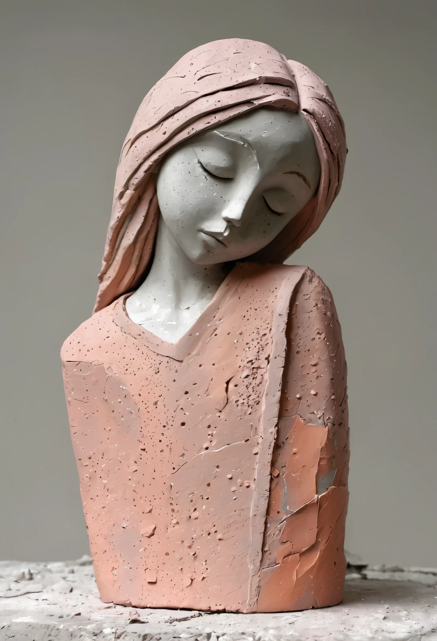 雕塑泥塑石刻3D Stone Clay wood carving style - SeaArt AI Model