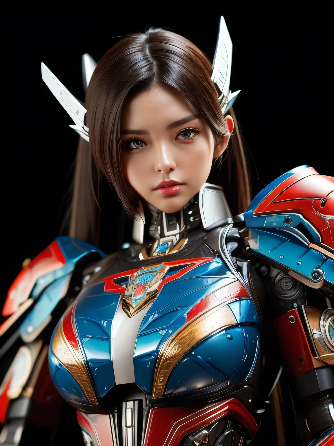 Textured skin, Super Detail, high details, High quality, Best Quality, hight resolution, 1080p, hard disk, Beautiful,(Windblade),beautiful cyborg woman,Mecha Cyborg Girl,Battle Mode,Girl with a Mecha Body,She&#39;Wearing futuristic Transformers mechs,Female Warrior,fully body photo