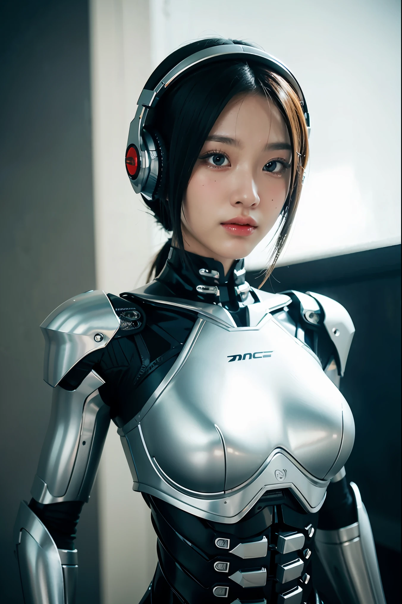 anime - style image of a woman with a skeleton body and a helmet, unreal engine render + a goddess, biomechanical oppai, highly detailed cybernetic body, white biomechanicaldetails, gynoid cyborg body, 3 d render character art 8 k, detailed body, intricate mechanical body, cybernetic and highly detailed