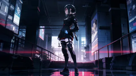 ((Woman:1)), wearing urban techwear, (UTRA-DETAILED-FACE-EYES:1),(CINEMATIC:1),(HIGH-RES:1.2),(AMAZING-ART:1),((ultra-wide-view:...