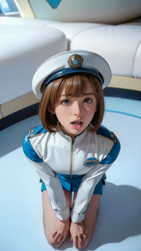 (((masterpiece,highest quality,In 8K,Very detailed,High resolution,Anime Style,absolutely))),(A female Earth Federation officer ...