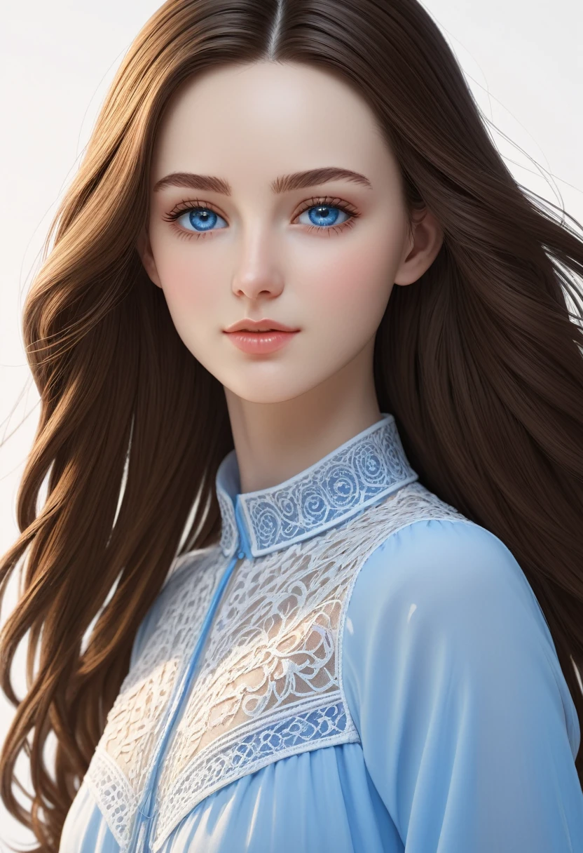 high quality, 最high quality, Realistic, RAW Photos, Realistic, Ultra-realistic 8K CG, Super detailed, High resolution, masterpiece, 1 girl, 1, Beautiful face of a woman, Soft Face, elegant, Long Hair, blue eyes, Light blue eyes, close, Intricate details, Detailed Texture, The finer details, Front Face , Natural female body, sexy, Very beautiful young woman&#39;s face,