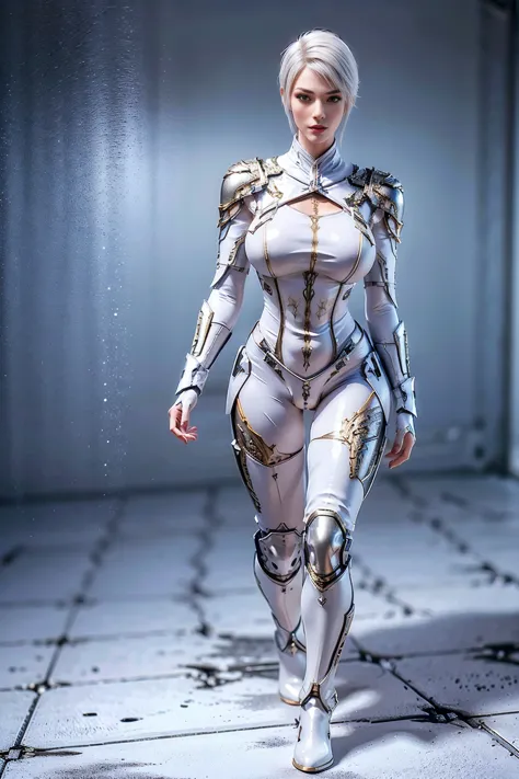 8k, HDR, ultimate-realistic texture, sharp texture, highres, best quality. Futuristic character, Full body, slender, (slim body)...