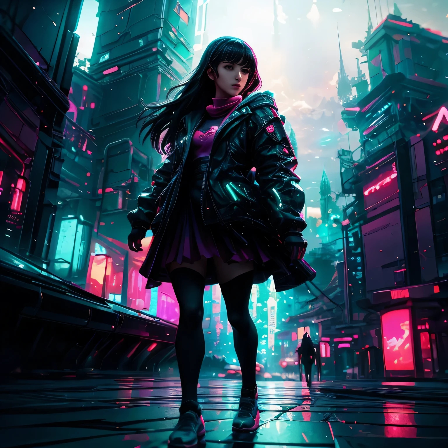  Blurry dreamy illustration, Blurry dreamy illustration, Inspired by Alena Aenami, makoto shinkai cyril rolando, Just a joke, Inspired by Kilian Eng, style of alena aenami, Art by Alena Aenami, Dreamy Cyberpunk Girl, Reusch Baroque, Fauvism, dithering, UHD, masterpiece, ccurate, award winning