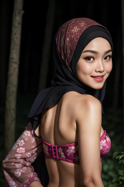 (Happy smile), (((HIJAB MALAY GIRL))), masutepiece, High quality, UHD 32K, Realistic face, Realistic skin feeling , A Japanese L...