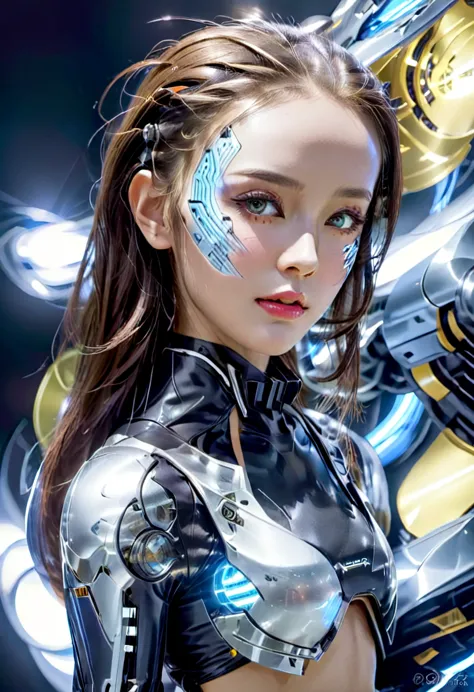 bio mechanical cyborg girl