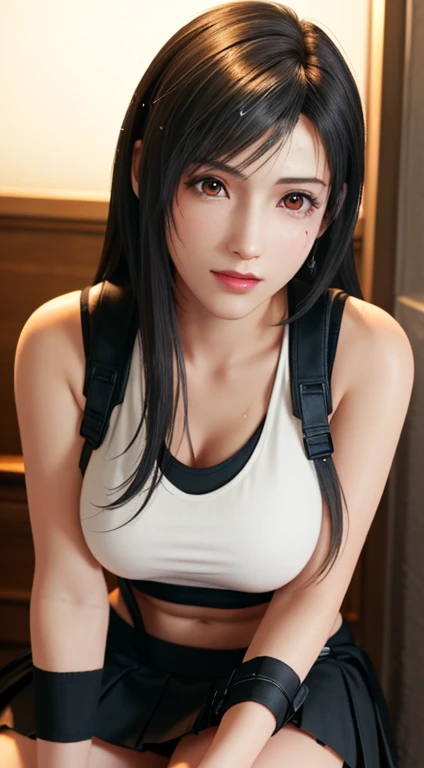 (Qualité supérieure, chef-d&#39;œuvre: 1.1), (réaliste: 1.3), CASSER (((FF7,Tifa_Lockhart))),(Tifa_Lockhart and monsters),canapé assis, main entre les jambes,(Un sombre, Chambre de torture à peine éclairée:1.3,mouillé:1.2,nuit:1.1,menottes:1.3,retenue:1.2,chaîne),(mise au point du visage:1.1),  CASSER (((FF7,Tifa_Lockhart))),(Des cheveux châtain clairs, Gros seins: 1.2),(Tifa_Lockhart uniform:1.3, bretelles, Taille basse, mini jupe, débardeur,Uniforme déchiré:1.3,torn débardeur:1.3),abrasion:1.5,  CASSER (((FF7,Tifa_Lockhart))),(peau grasse et brillante: 1.1),(foule de monstre:1.3),(beaucoup de monstres:1.2),  ((liquide visqueux filandreux)),mouillé hair, Environ 18 ans,sensuel, regarde moi:1.2, (sueur sur le corps:1.3)