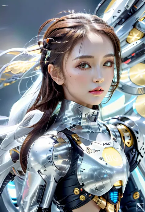 Bio mechanical cyborg girl