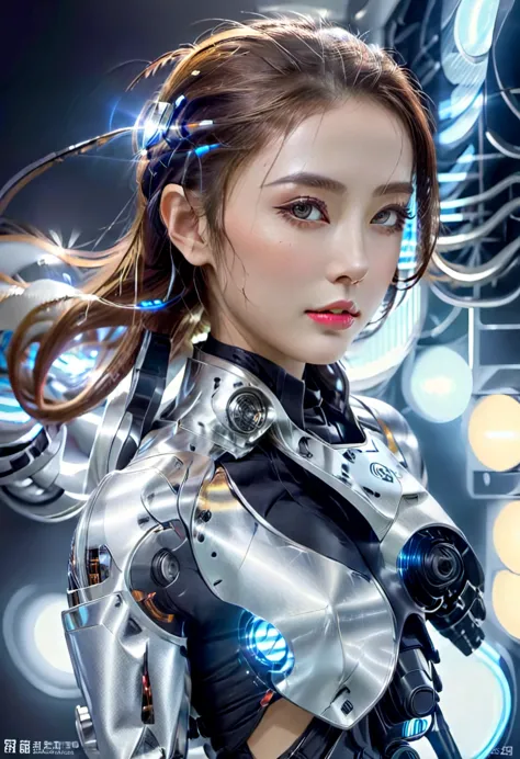 bio mechanical cyborg girl