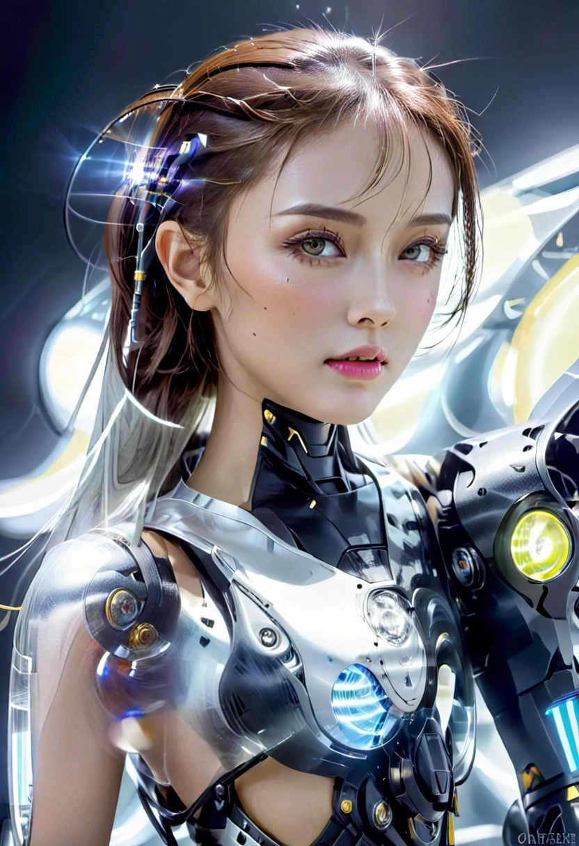 Bio mechanical cyborg girl