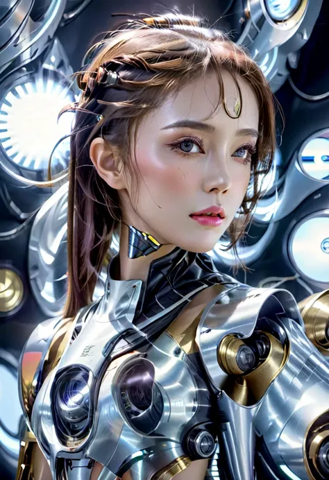 Bio mechanical cyborg girl