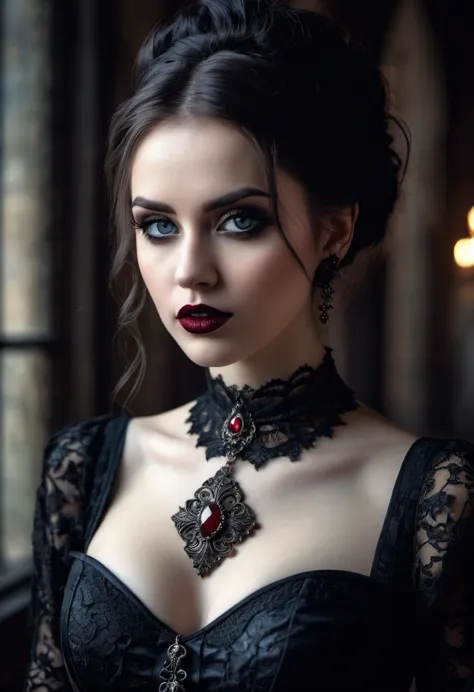 (best quality,highres,masterpiece:1.2),ultra-detailed,(realistic,photorealistic,photo-realistic:1.37),polish gothic girl,beautif...