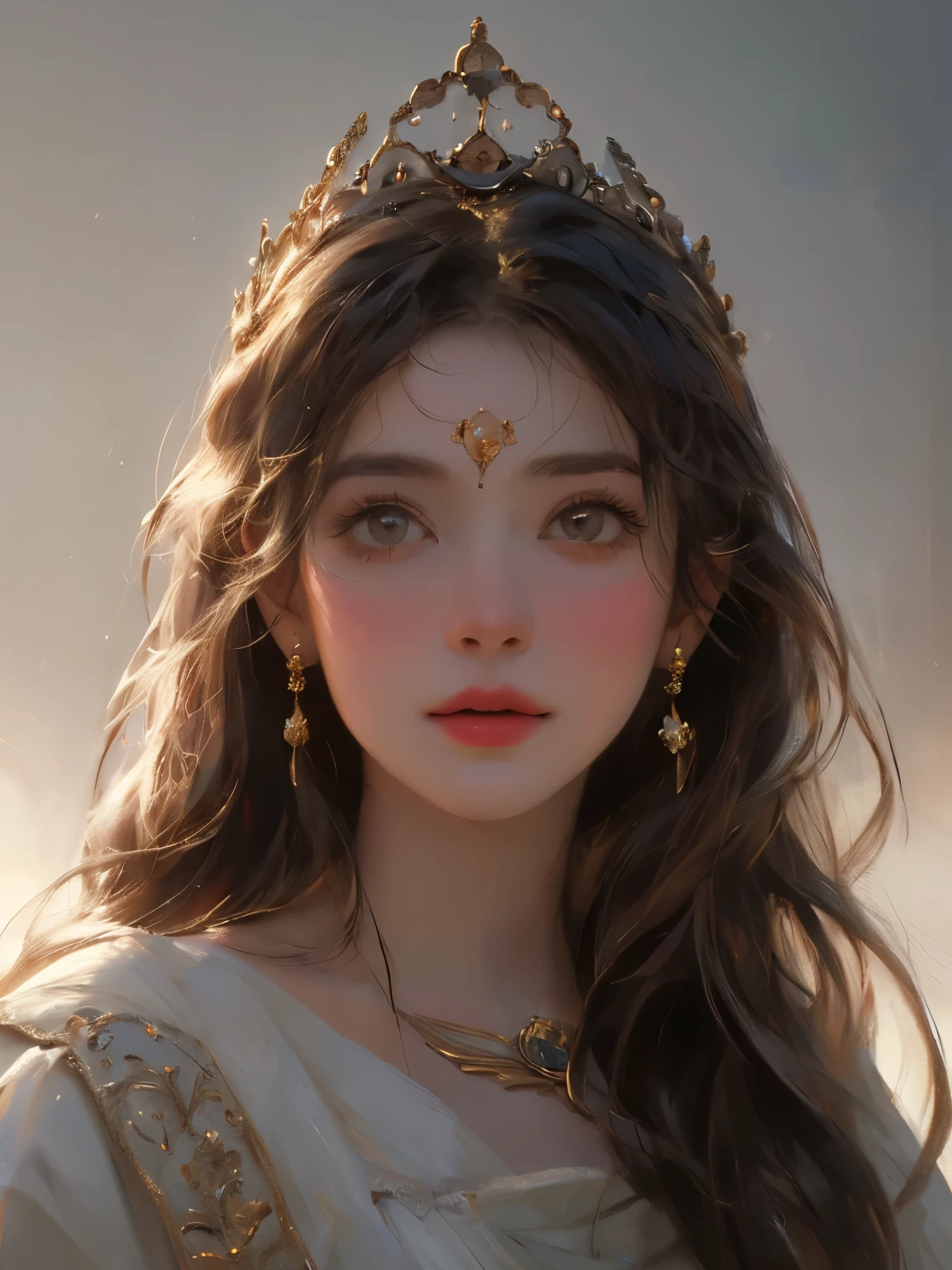 RAINHA, ELFA,AMARELO DOURADO,LINDA RAINHA DA FANTASIA,ELEGANTE RAINHA ELFA,Realistic rendering,((LINDA RAINHA DA FANTASIA)),PRINCESA ELFA,3D REALISTA,8K PORTRAIT RENDERING,pintura de uma mulher com um vestido renascentista com uma corrente de ouro, pintura digital renascentista, realista retrato renascentista, retrato renascentista, linda pintura de personagem, pintura de retrato de uma princesa, retrato de princesa, Retrato medieval, retrato muito bonito, retrato de princesa, renaissance oil portrait, retrato de arte de fantasia, arte de retrato de fantasia, retrato detalhado de beleza, belo retrato detalhado, fantasy genre portrait, (melhor qualidade, 4K, 8k, A high resolution, obra de arte:1.2), ultra-detalhado, retrato realista, Detailed expression, Postura graciosa, atmosfera sonhadora, pinceladas expressivas, mystical atmosphere, artistic interpretation, Cabelo enrolado bonito，Joias florais delicadas， Amazing little fresh style outfit, a whimsical illustration, Cores e tons sutis, Mystical Aura, Os detalhes foram atualizados, obra de arte, melhor qualidade, (()), ((18 anos)), ((Female )), Cara limpa, lindas garotas adolescentes, anatomia perfeita, molhado, realista face, realista, dynamic side lighting, perfect lighting, dynamic pose, dynamic angle, (1 garota), foco apenas, ((lolita)), Fotorreal, hug, olhando para o espectador, (NSFW:1.2)