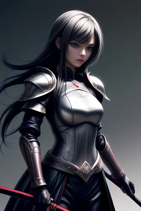 female Swordsman in swordsman armor