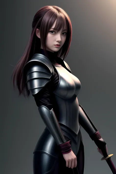 female swordsman in swordsman armor