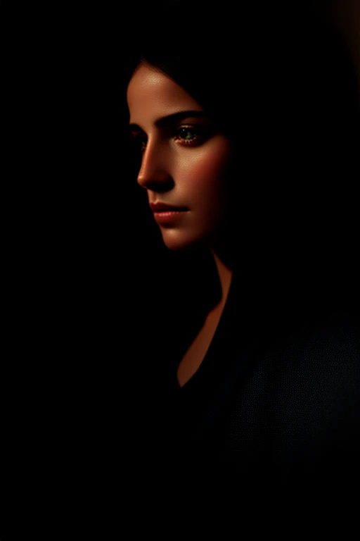 Da ist ein Mann mit Bart und schwarzem Hemd, ein von Katia Chausheva inspiriertes Porträt, tumblr, Tonalismus, geheimnisvolles Porträt einer Frau, Gepolsterte Figur, verstörendes Bild, geheimnisvolles gruseliges Porträt, Bill Henson, dunkles Schizophrenie-Porträt, gespenstische Figur, Figur im Dunkeln, Bastien Lecouffe - Deharme, Eugenes Karriere