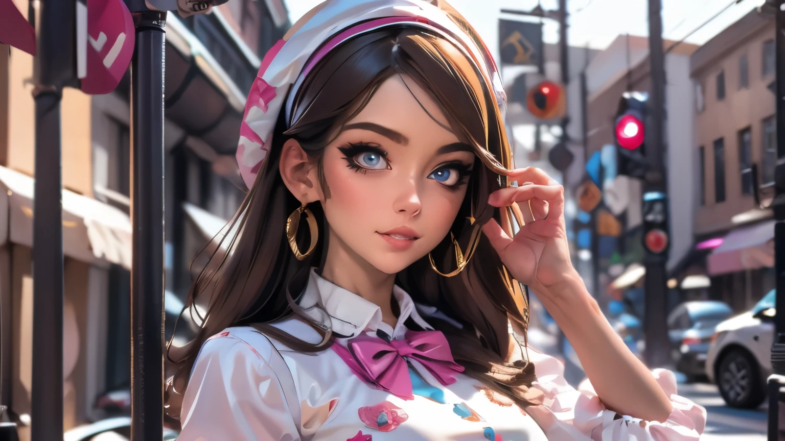 (best quality,4k,8k,highres,masterpiece:1.2),ultra-detailed,(realistic,photorealistic,photo-realistic:1.37),portraits,[close up],[women],[group],[short skirts],beautiful detailed eyes,beautiful detailed lips,extremely detailed faces,gorgeous makeup,stylish hairstyles,fashionable outfits,sassy poses,confident expressions,city backdrop,vibrant colors,soft lighting,colorful bokeh. ultra-high-quality. ultra detail.