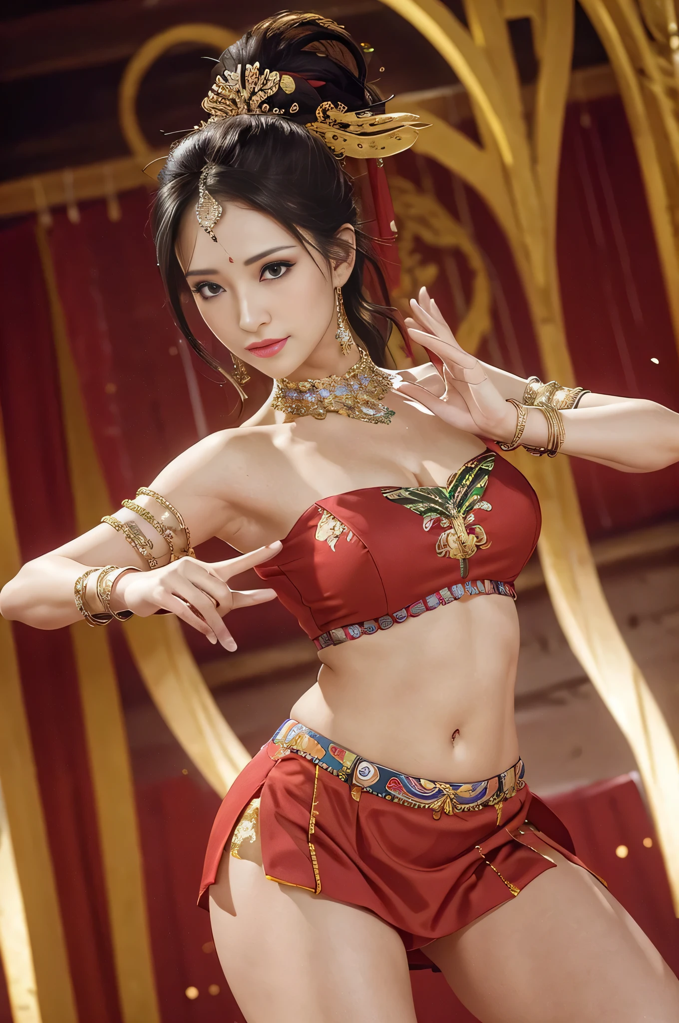 Super detailed、Ultra-high resolution、8K、(Photorealistic:1.2)、Sharp Focus、1girl、full body shot、Alluring、sexy、Eros、Female martial artist、Great Movement、martial artist、Accurate anatomy、Beautiful Face、Detailed and perfect face、Perfect proportions、、Accurate anatomyの体と手、The relationship between the four fingers and one thumb、Delicious Company、A captivating sight、Elegant and beautiful Hanfu、Extremely beautiful and impressive girl、strength、The texture and intricate patterns of the costumes are precisely expressed。 Professional Lighting、dramatic、Deep shadows and subtle highlights、Traditional Chinese aesthetics and a modern feel、Vivid Color Palette、Give your audience an engaging and immersive experience、((The form is sexy))、Beautiful fingers、Detailed claws、Correctly shaped fingers、