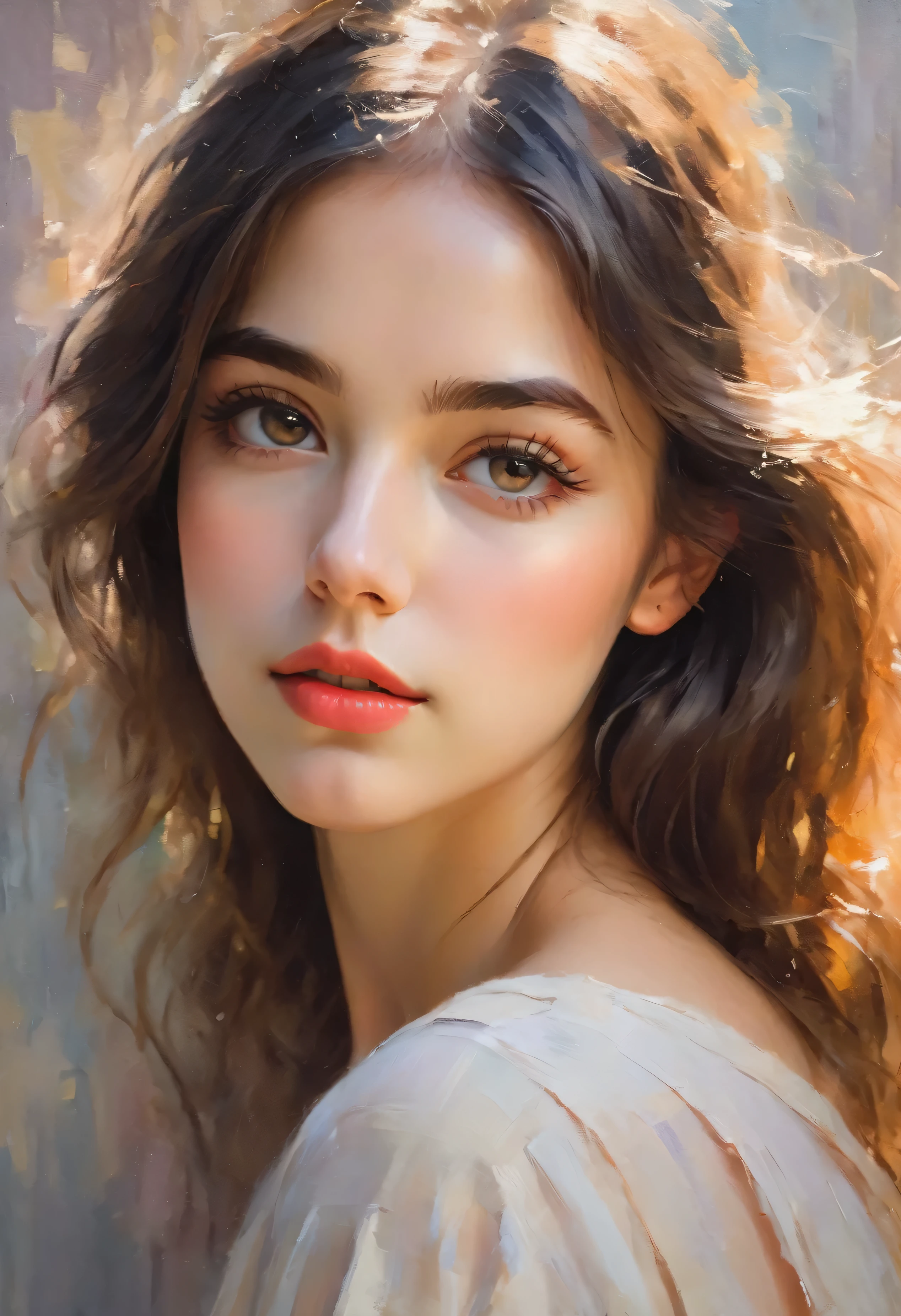 (best quality,4k,8k,highres,masterpiece:1.2),ultra-detailed,(realistic,photorealistic,photo-realistic:1.37),impressionism,nude,model,girl,France,atelier,charming,beautiful detailed eyes,beautiful detailed lips,extremely detailed eyes and face,longeyelashes,elegant,painting,canvas,artist,palette,brushstrokes,soft colors,soft lighting,studio,artwork,subtle brushwork,graceful pose,artistic perspective,serene atmosphere,vibrant colors,impressionistic style,textured background,spontaneous strokes,dappled light,play of light and shadow,airy brushstrokes,impressionist techniques,romantic ambiance,vivid expression,dreamy,ethereal,graceful movement,delicate contours,whispered details,subtle gradients,radiant skin tones,impressionistic artistry,endless inspiration